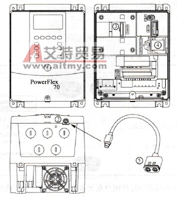 变频器的端口位置