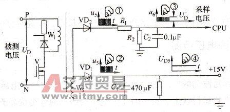变频器电压的间接采样检测