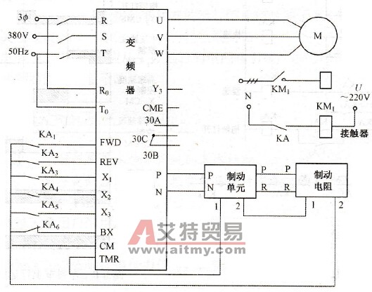 变频调速器接线图