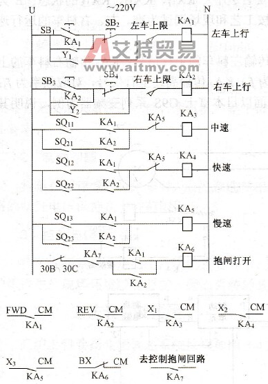 上料卷扬逻辑控制电路图