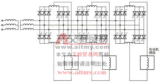 三相输出交-交变频电路的公共交流母线进线方式