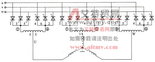 矩形波交-交变频电路工作原理