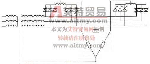 3脉波带中点三角形负载电路