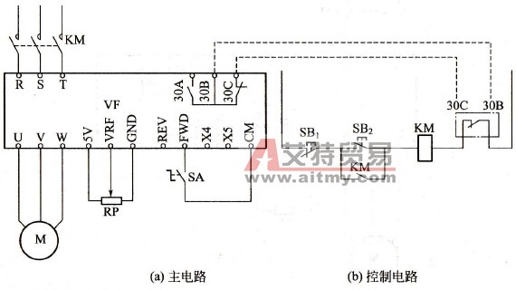 按钮开关如何控制变频调速器