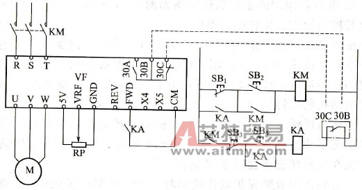 继电器怎样控制变频调速器