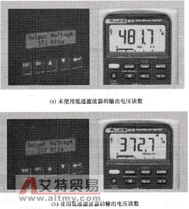 变频器输出电压显示与万用表读数对比