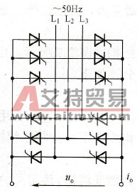 单相输出交-交变频器