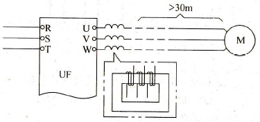 电动机和变频器之间的距离较远时应采取哪些措