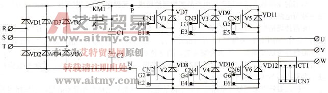 变频器主电路例图