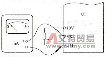 有一台变频器，当输入信号为0V时，输出频率却不