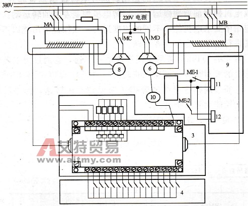 双变频电机补偿控制机构