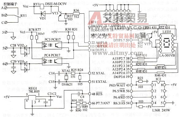变频器的CPU主板电路