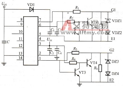 带电平钳位的2110驱动电路 带电平钳位的2110驱动电路