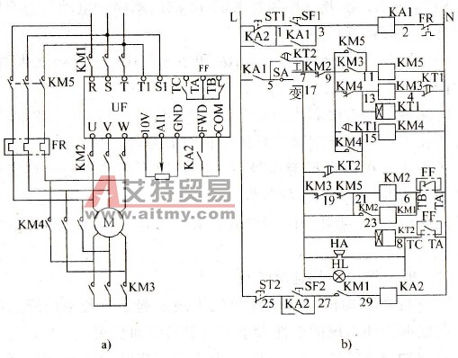 怎样设计Y-△起动的故障切换电路
