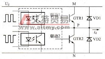 GTR主电路驱动电路连接关系图