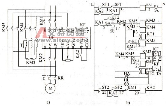 怎样设计自耦变压器起动的故障切换电路