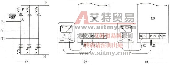 从变频器接线端子测量整流桥的技术方法
