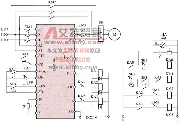 工频与变频的切换电路