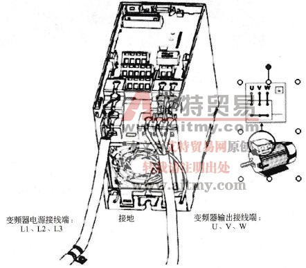 MM420变频器的外部接线图