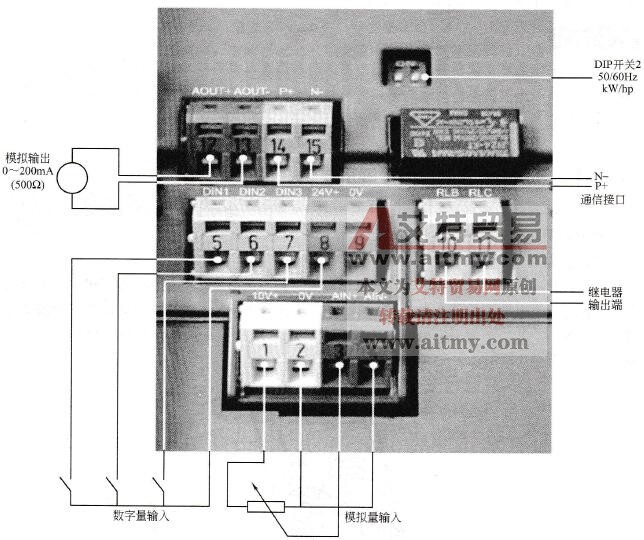 MM420变频器控制端子图