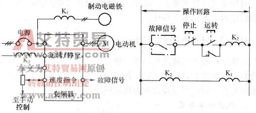 有机械制动的电气原理图