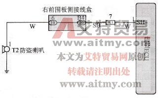 防盗喇叭电路图 防盗喇叭电路图