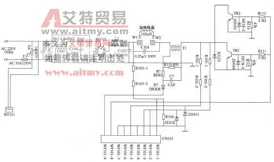 用测试台初步判断电磁炉故障