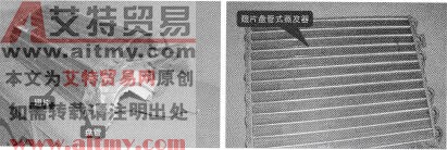图4-3分体壁挂式变频空调器室内机蒸发器结构