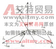 三角形连接相、线电流