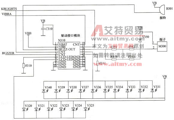 诺基亚系列8850/8210型手机的驱动接口电路