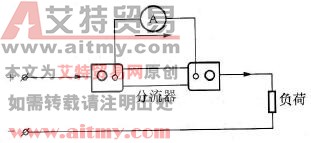 有分流器的直流电流表的接线方法