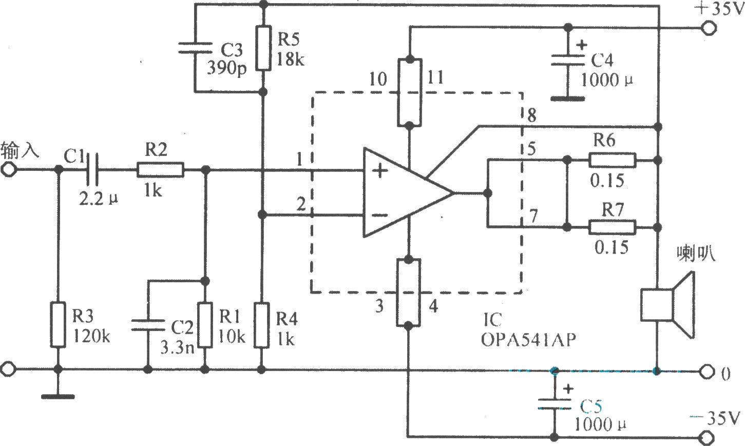 OPA541基本应用电路
