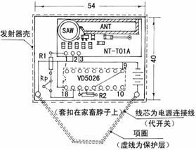 无线遥控式农用大牲畜防盗器