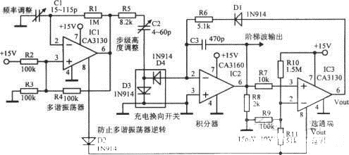 阶梯波信号振荡器