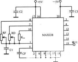 MAX038多种波形振荡器