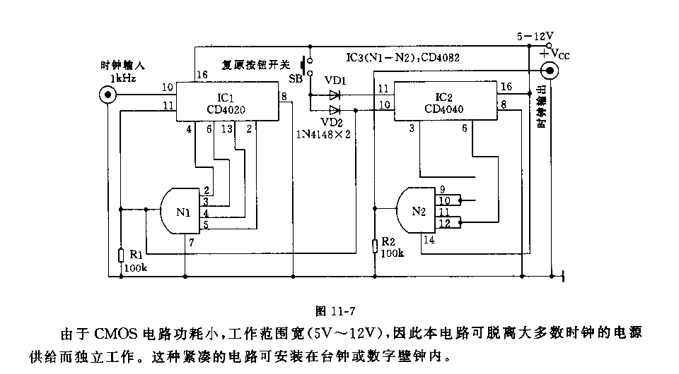 86400Hz脉冲发生器电路
