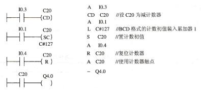 图3-39减计数器的使用