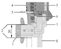 屏蔽元件与前连接器装配