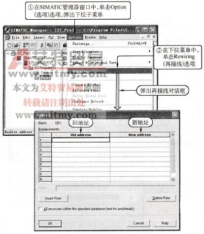 STEP 7的地址替换功能