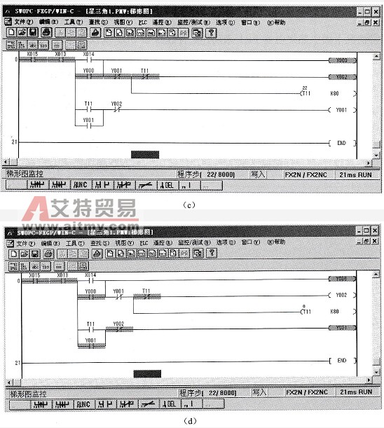 电动机Y-△转换过程的监控