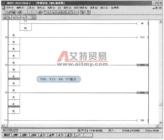 多段速40Hz运行状态软件界面