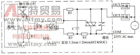OA224双向晶闸管输出单元的电路图