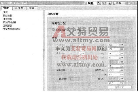 PROFIBUS网络中的总线参数