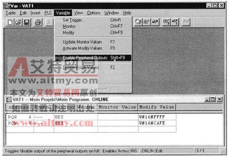 S7-300/400 PLC在STOP模式下修改输出操作