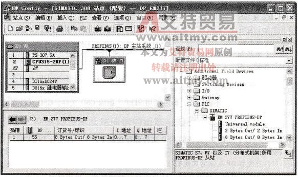 主站通过EM 277与S7-200通信的组态技术方法