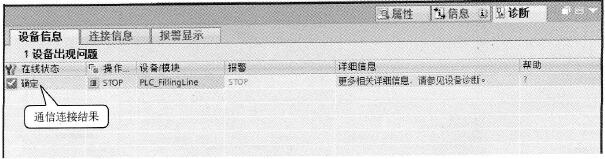 通信连接结果 通信连接结果