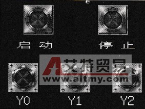 制作的按钮指示灯画面