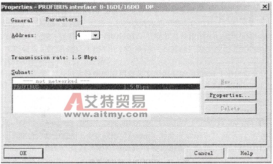 ET200B-16DI/16DO接口的参数设置