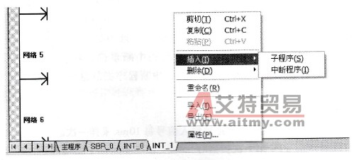 新增中断程序的操作方式