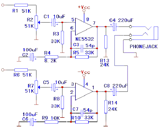 用NE5532制作的耳机放大器